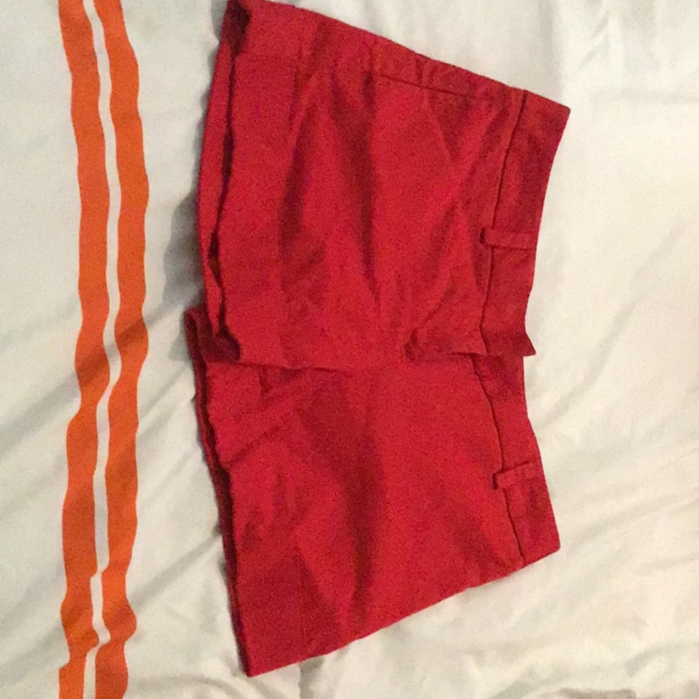 Express red shorts